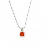 Little Dot Necklace in Orange