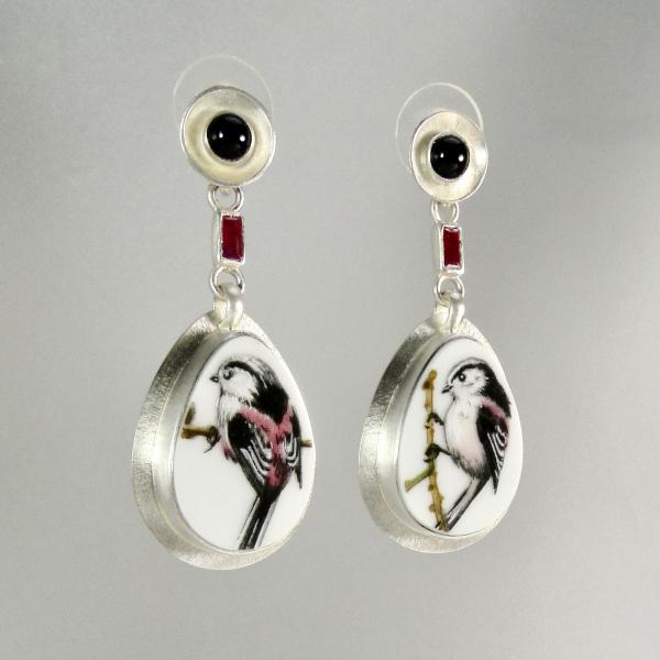 Ruby Chickadee Earrings picture