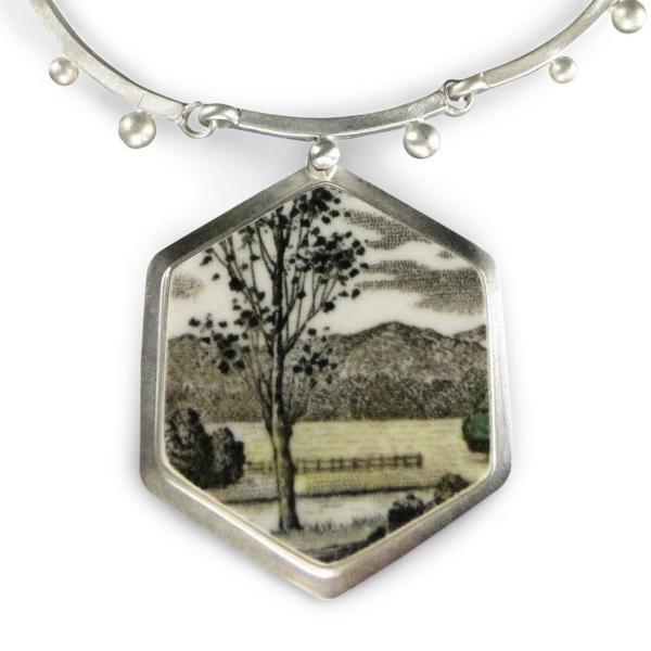 Meadow with Tree Hive Necklace