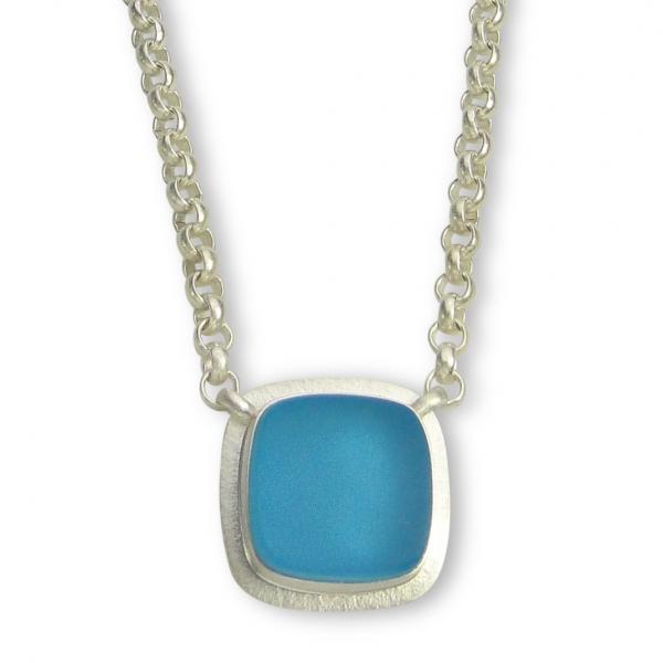 Piazza Necklace in Deep Aqua picture