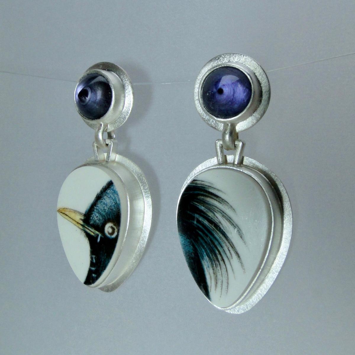 Starling and Iolite Earrings picture