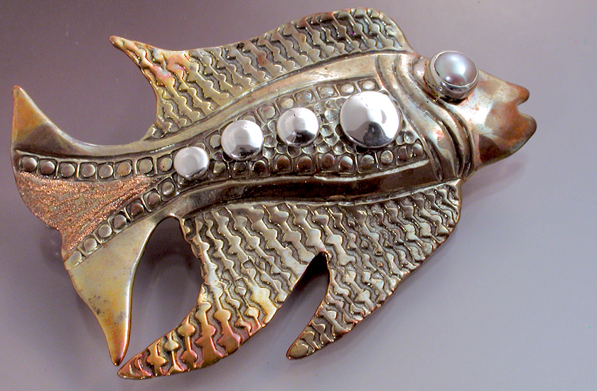 Copper Fish Pin