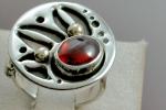 Garnet Pierced Table Ring