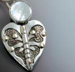 Butterfly Heart Pendant