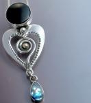 Spiral Heart Pendant