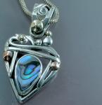 Abalone Heart Shaped Pendant