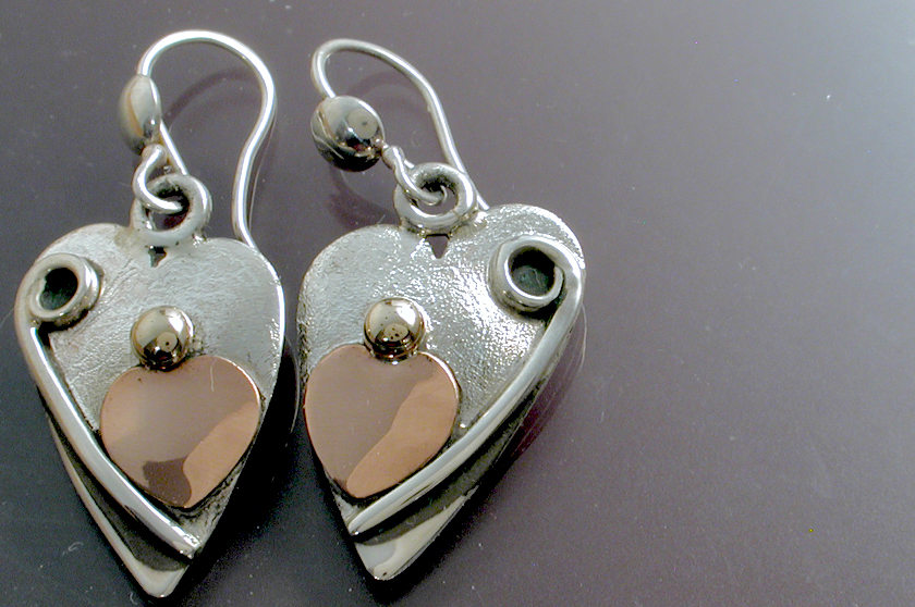 Heart on Heart Earrings