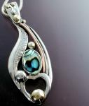 Pendant with Abalone & Heart