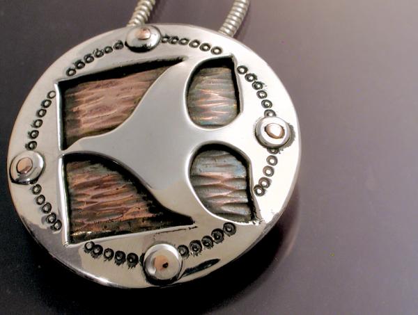 Birdie Silver & Copper Pin/Pendant