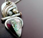 Abalone & Sugilite Pendant