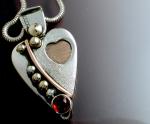 Garnet Heart Pendant