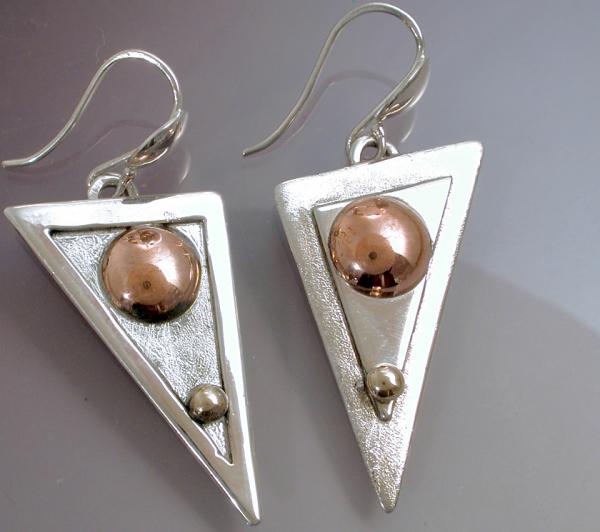 Asymmetrical Triangular Earrings