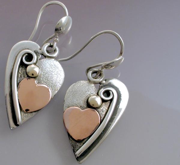 Two heart Earrings