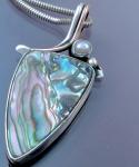 Abalone Loop Bail Pendant