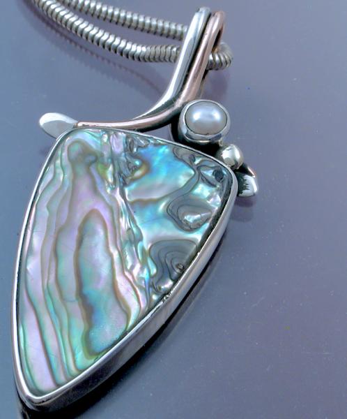 Abalone Loop Bail Pendant