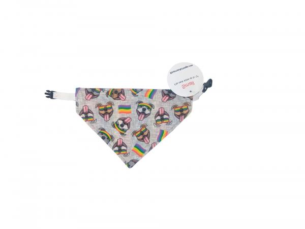 Pride Pitties and Pride Stripe Reversible Bandana picture