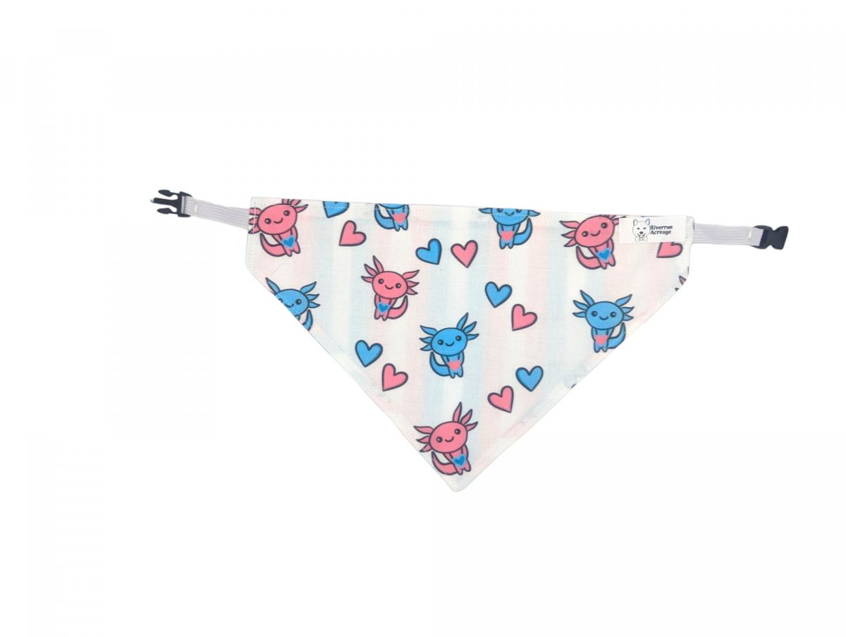 Transgender Axolotls and Transgender Stripe Reversible Buckle Bandana picture