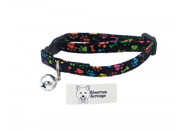 Mini Paw Prints Breakaway Cat Collar picture