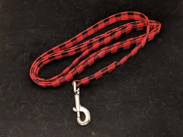 Red and Green Buffalo Check Leash