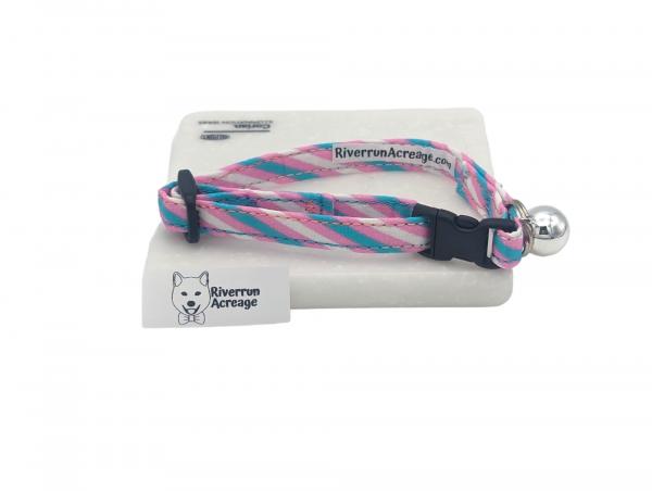 Transgender Stripe  Breakaway Cat Collar picture