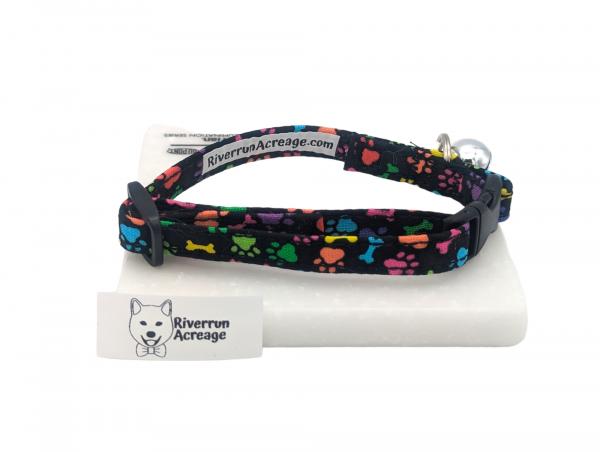 Mini Paw Prints Breakaway Cat Collar picture