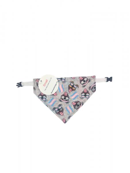 Trans Pitties and Trans Stripe Reversible Bandana picture