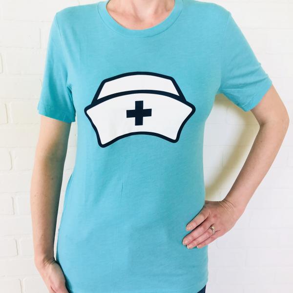 Navy Nurse Hat Tee picture