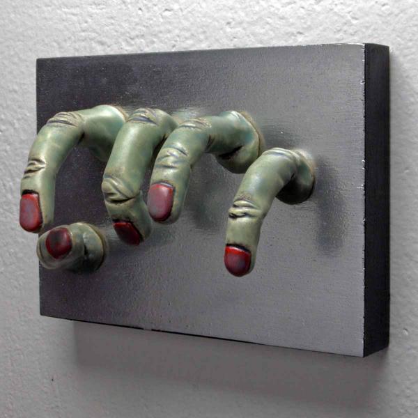 Green Grasping Wall Sculpture picture