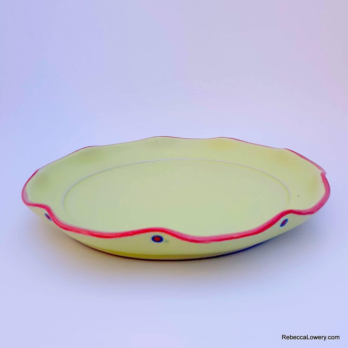 8" Plates With Fluted Edges picture