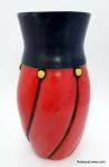 Red Twist Vase