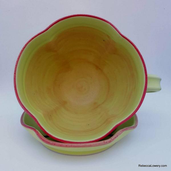 Yellow & Apricot Cup & Saucer picture