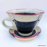 Black & White Cup & Saucer