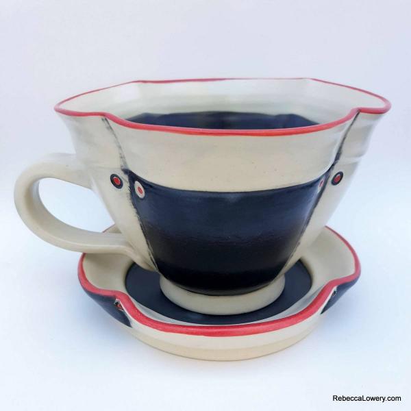Black & White Cup & Saucer picture