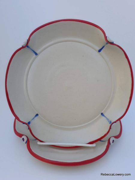 8" Vanilla Plate (buttons on outside) picture