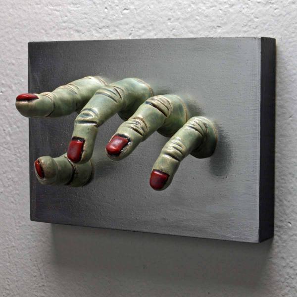 Green Grasping Wall Sculpture picture