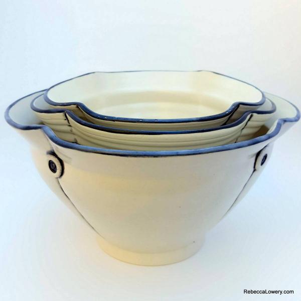 Large Vanilla Stacking Bowl picture
