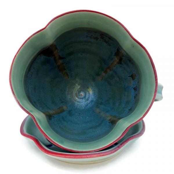 Green & Honey Cup & Saucer picture