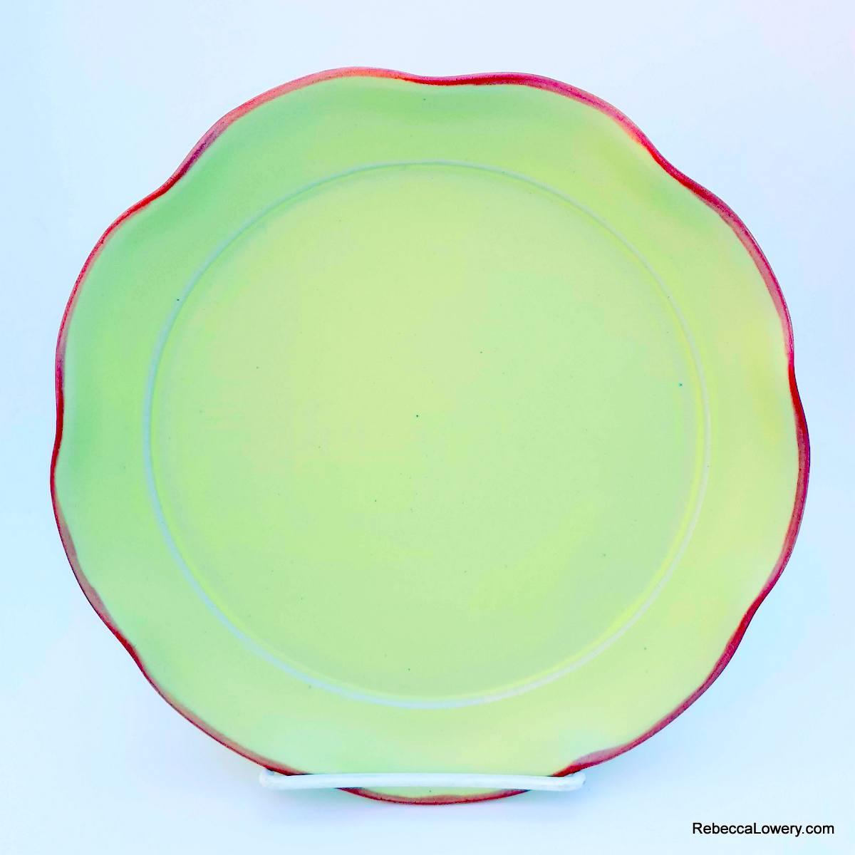 8" Plates With Fluted Edges picture