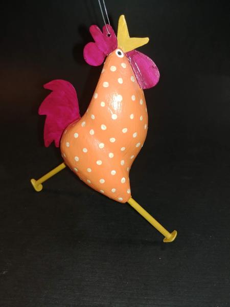 Running Rooster Ornament