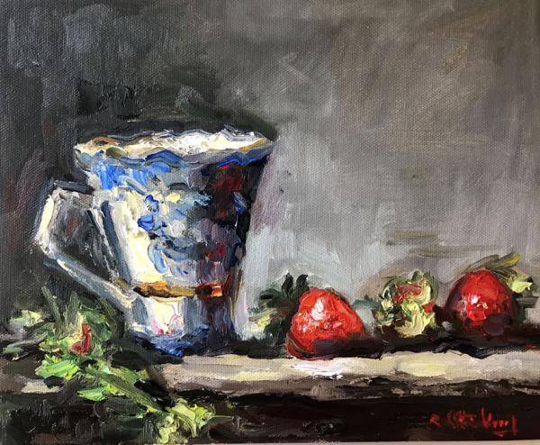 Cup and Strawberries picture