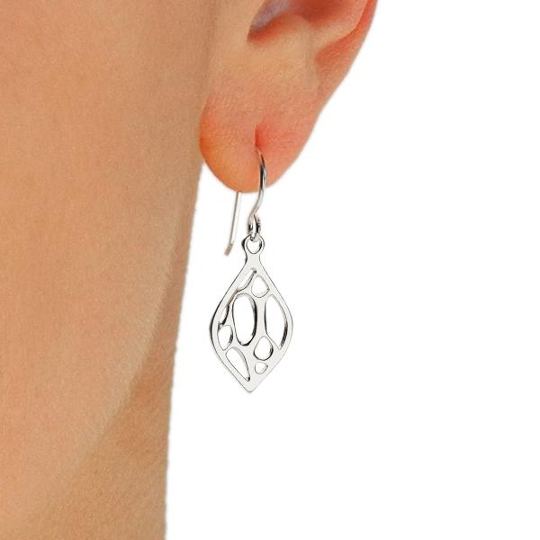 Opuntia Small Framed Lily Cactus Earrings picture