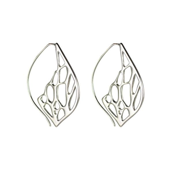 Opuntia Medium Framed Lily Hoop Cactus Earrings