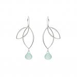 Ella Petal Earrings with Gemstones