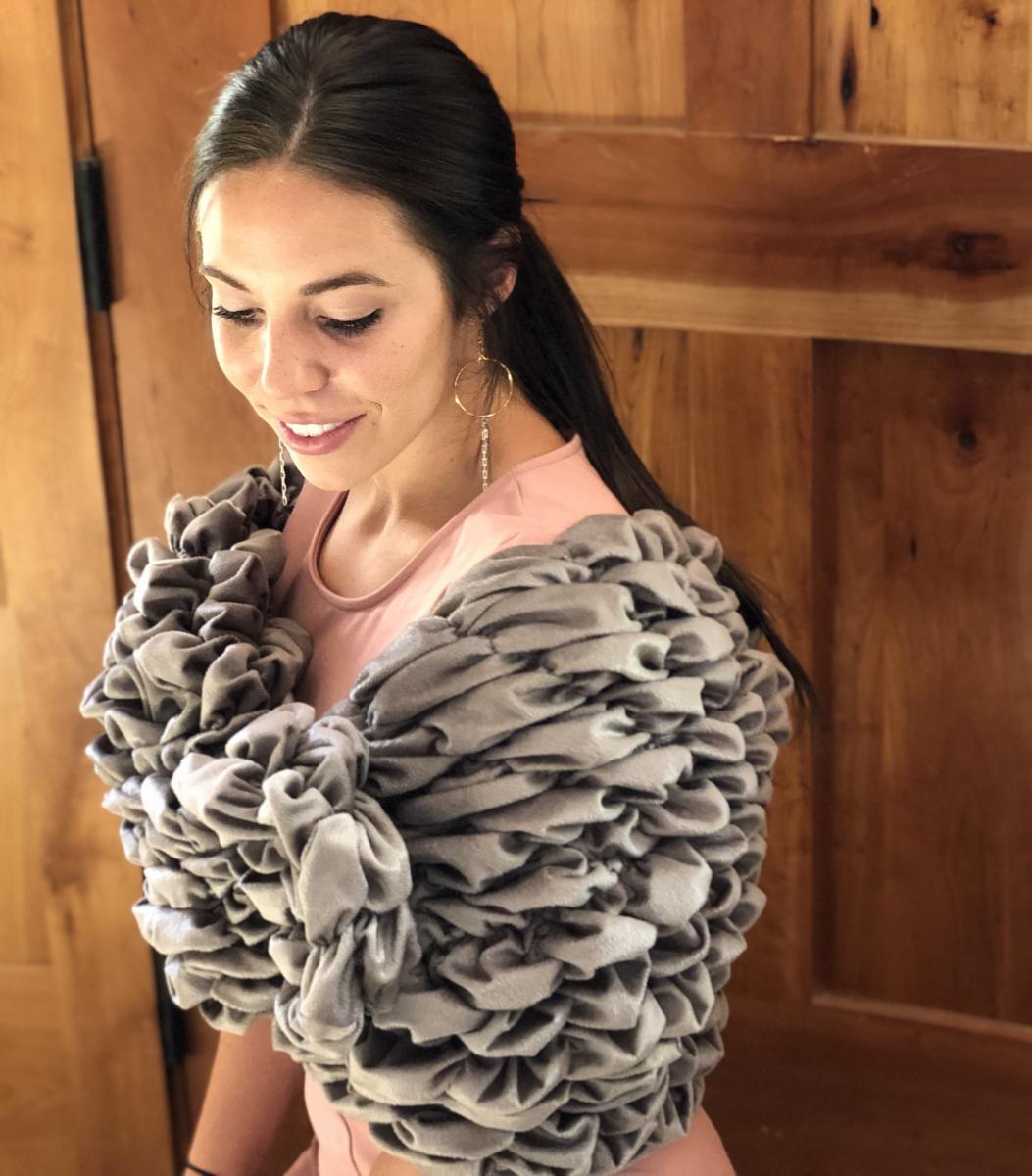 The "Albrea Short Wrap" Luxury Handmade Shawl picture