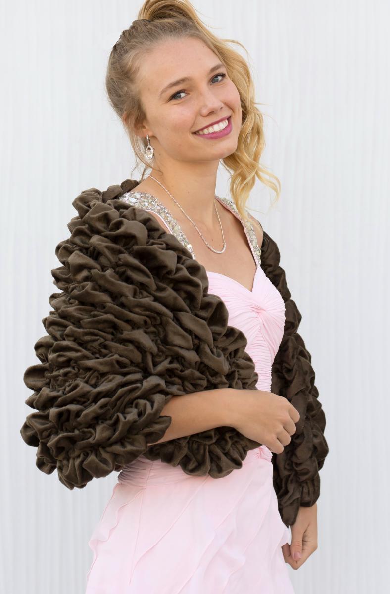 The "Albrea Short Wrap" Luxury Handmade Shawl picture