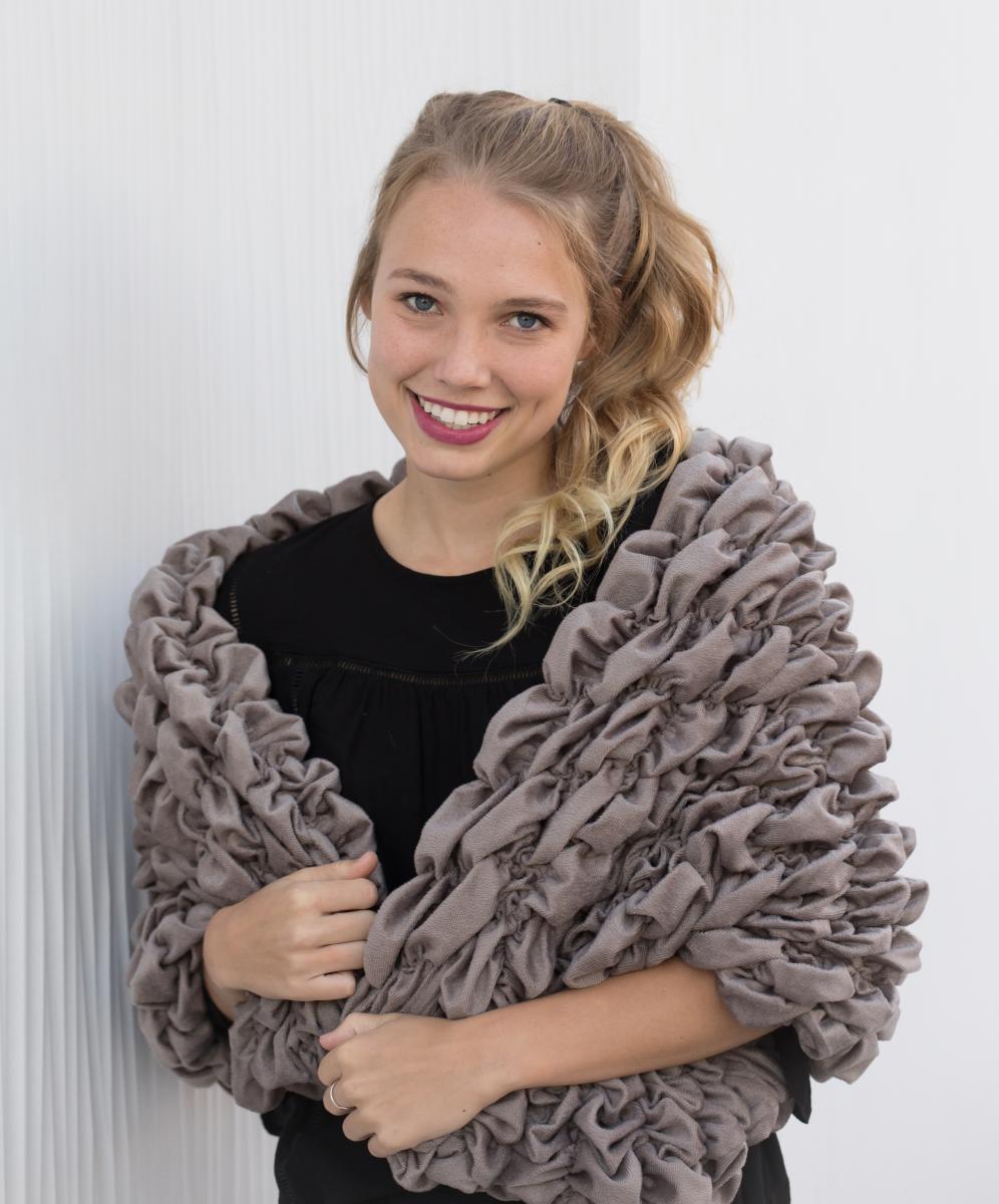 The "Albrea Short Wrap" Luxury Handmade Shawl picture