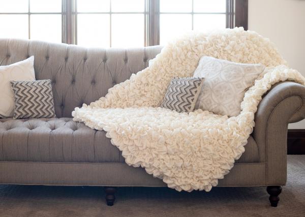 The "Albrea Embrace" Handmade Luxury Throw picture