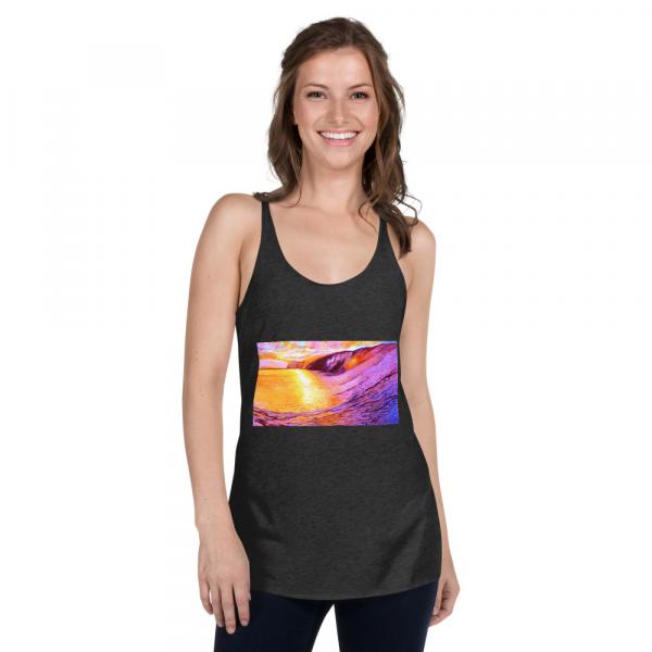 Womens Racerback Tank Tops-Down the Line