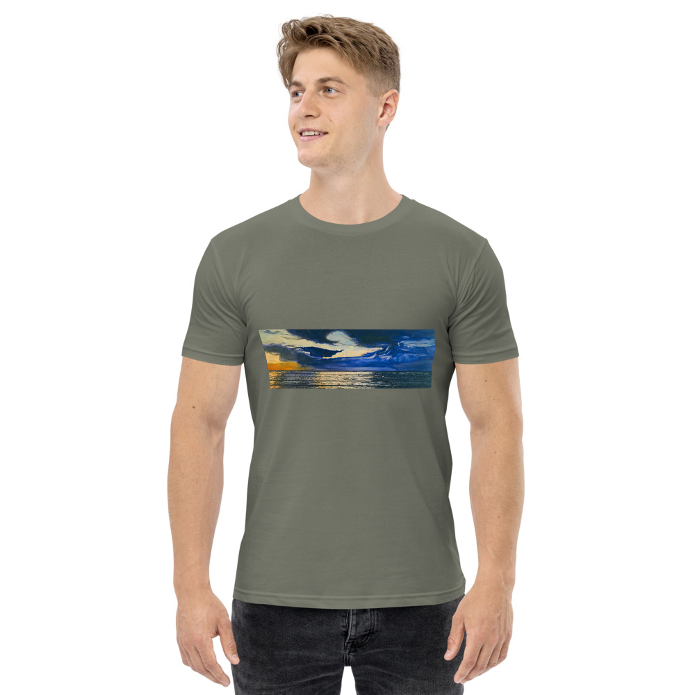 Men's T-shirts-Sunset Wave picture