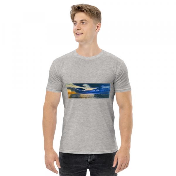 Men's T-shirts-Sunset Wave